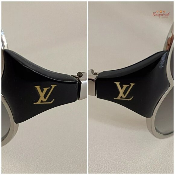 Authentic LOUIS VUITTON Silvertone Metal Frame Daisy Sunglasses - Z0261U - Picture 8 of 14